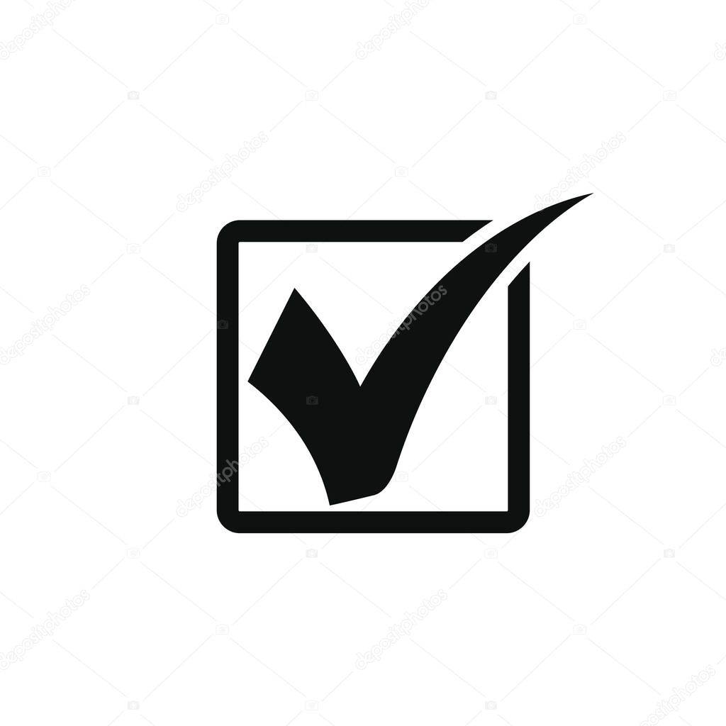 Verify Icon, Check mark logo vector, Check mark icon vector