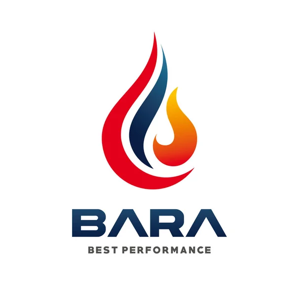 Yangın alevleri, yangın logosu, gaz ve yağ logosu