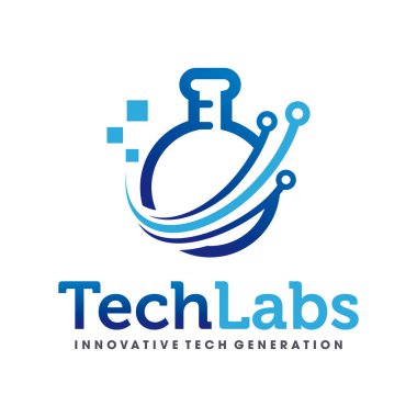 Laboratuvar Teknik Logo Vektörü