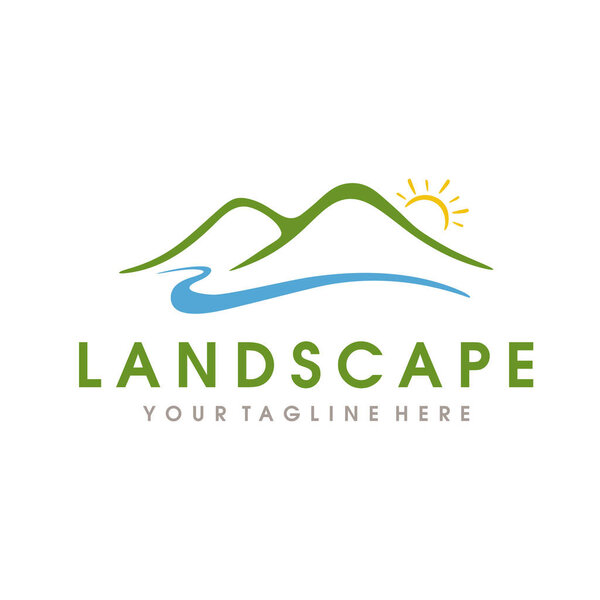 Farm Logo, Landscape Hills Logo design