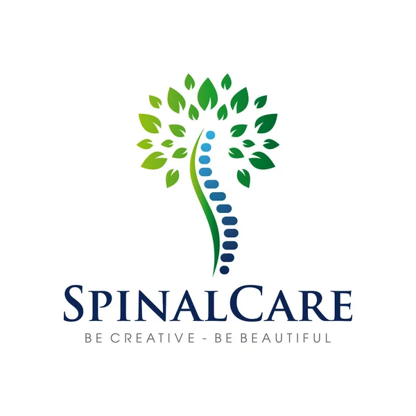 Spinal Beslenme, Aile Omurgası, Omurga Bakımı Logo Tasarım Vektörü