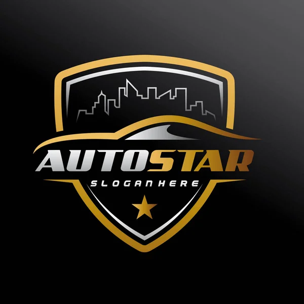 Automotivo Reparação Automóveis Logo Vector Ilustração — Vetor de Stock