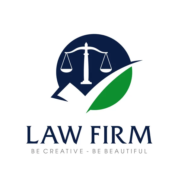 Law Firm Logo Law Lawyer Attorney Logo Vector — Stock Vector