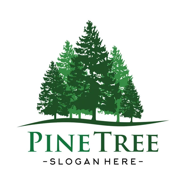 Pine Logo Pine Tree Logo Vektor — Stockvektor