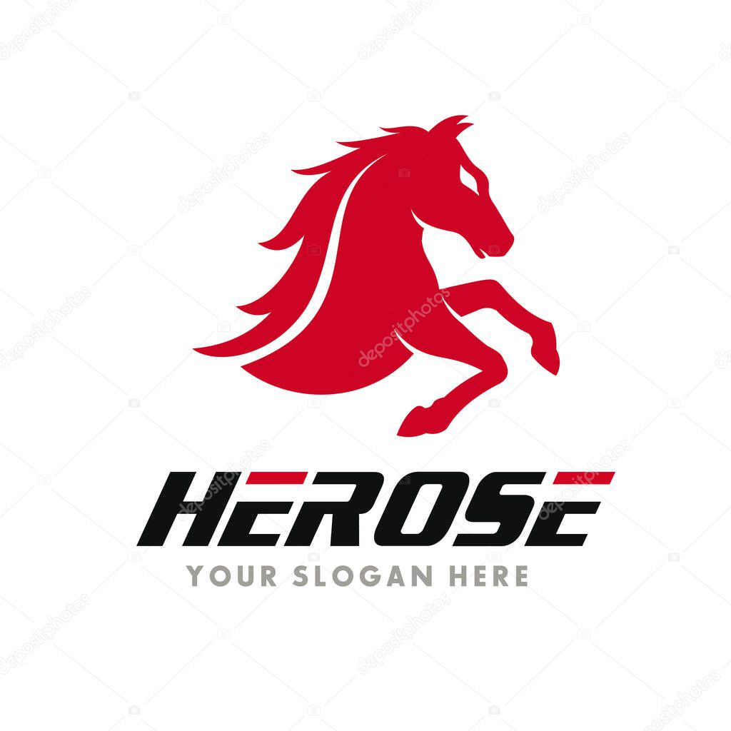 Black Horse, Horse Logo Design Inspiration Vector