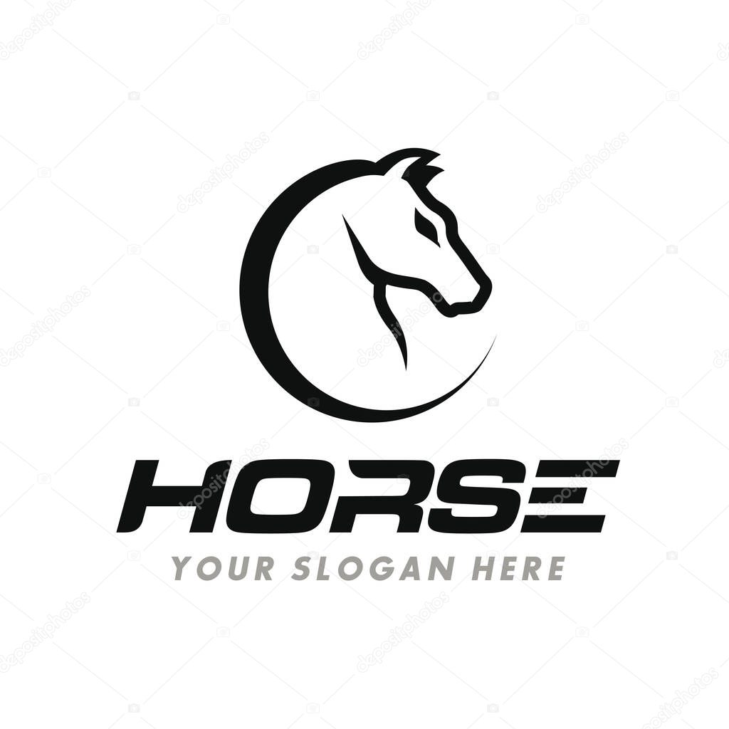 Black Horse Logo Design