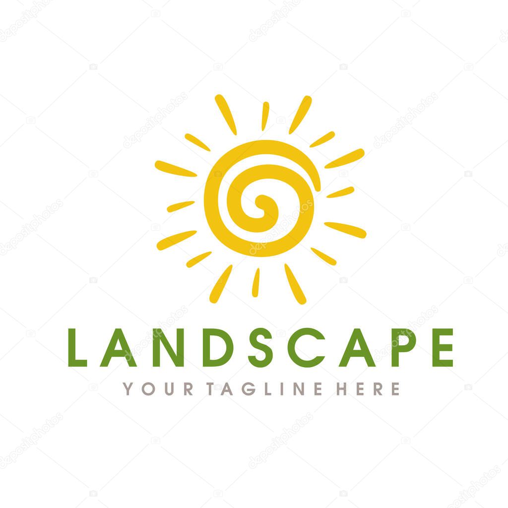 Farm Logo, Landscape Hills Logo design