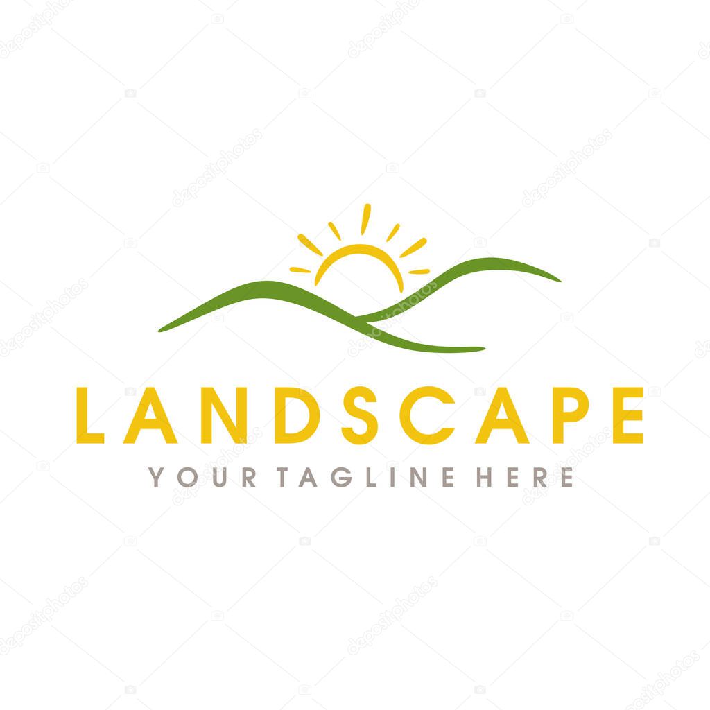 Farm Logo, Landscape Hills Logo design
