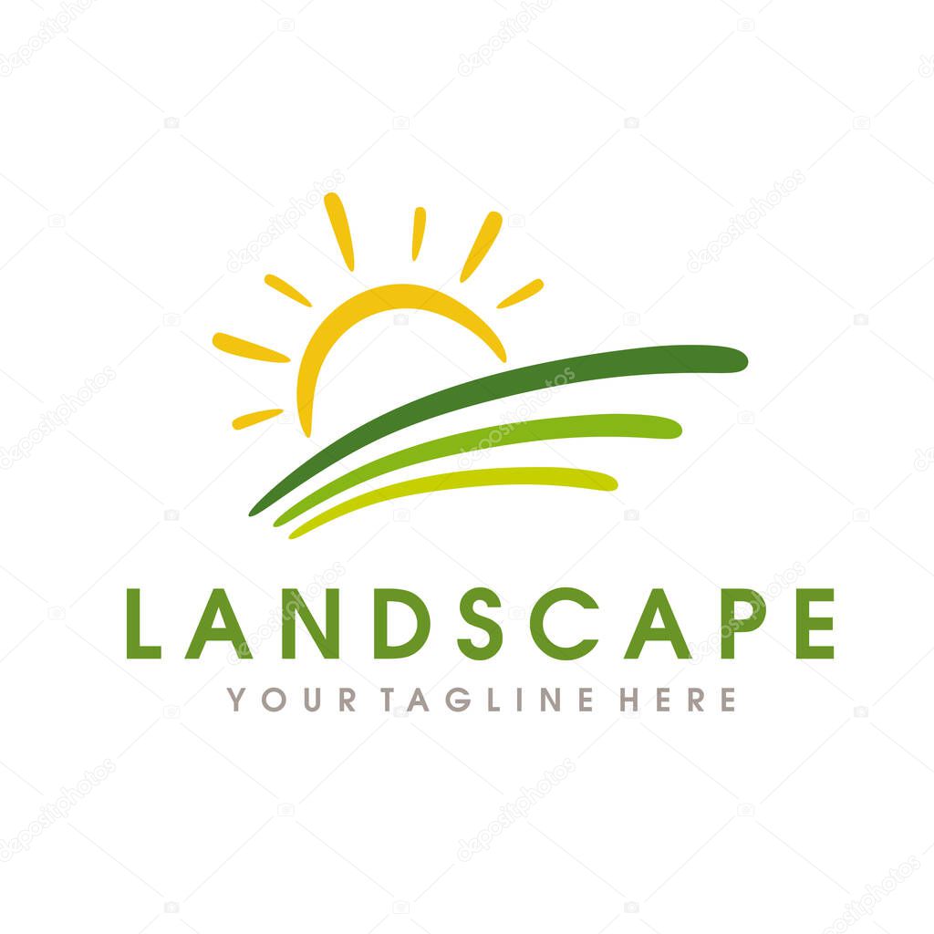 Farm Logo, Landscape Hills Logo design