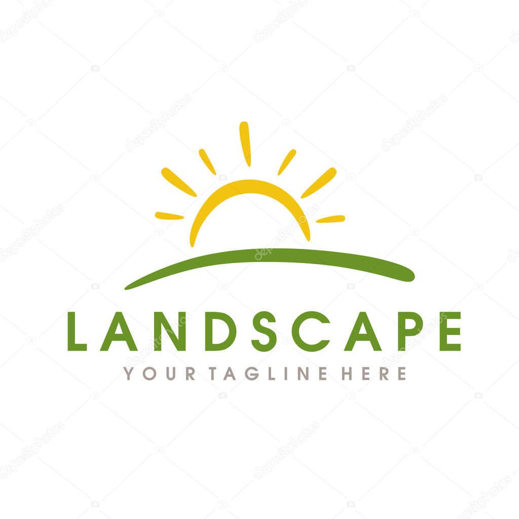 Farm Logo, Landscape Hills Logo design