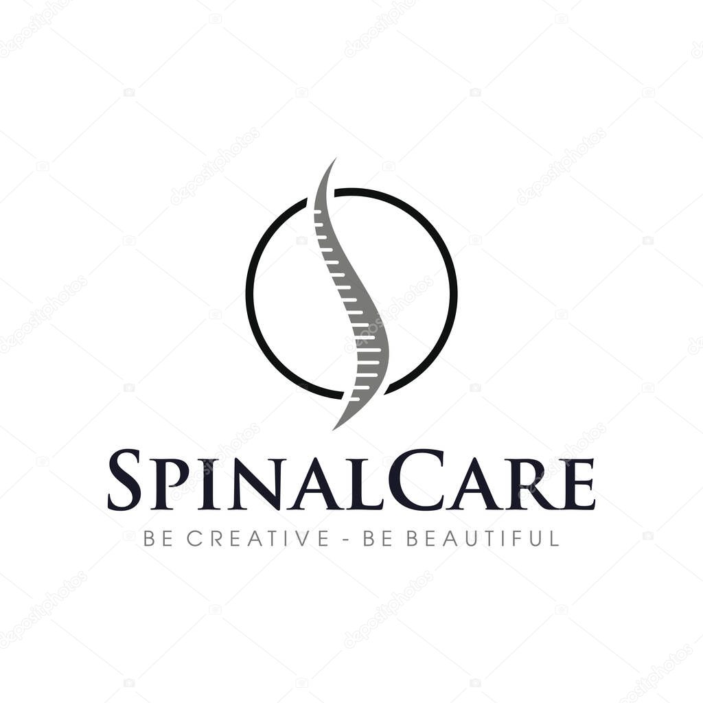 Spinal Care Logo Design Vector
