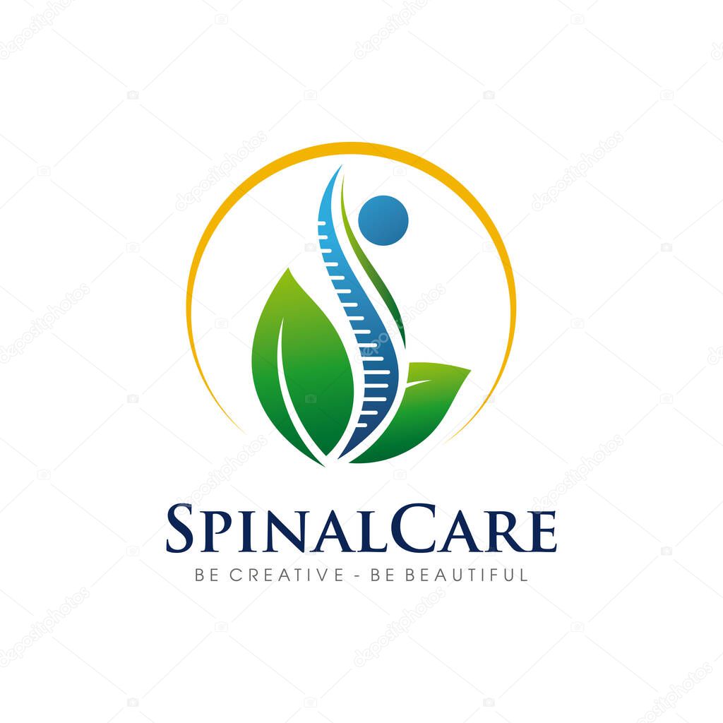 Spinal, Spinal Nutrition, Family Spinal, Spinal Care Logo Design Vector
