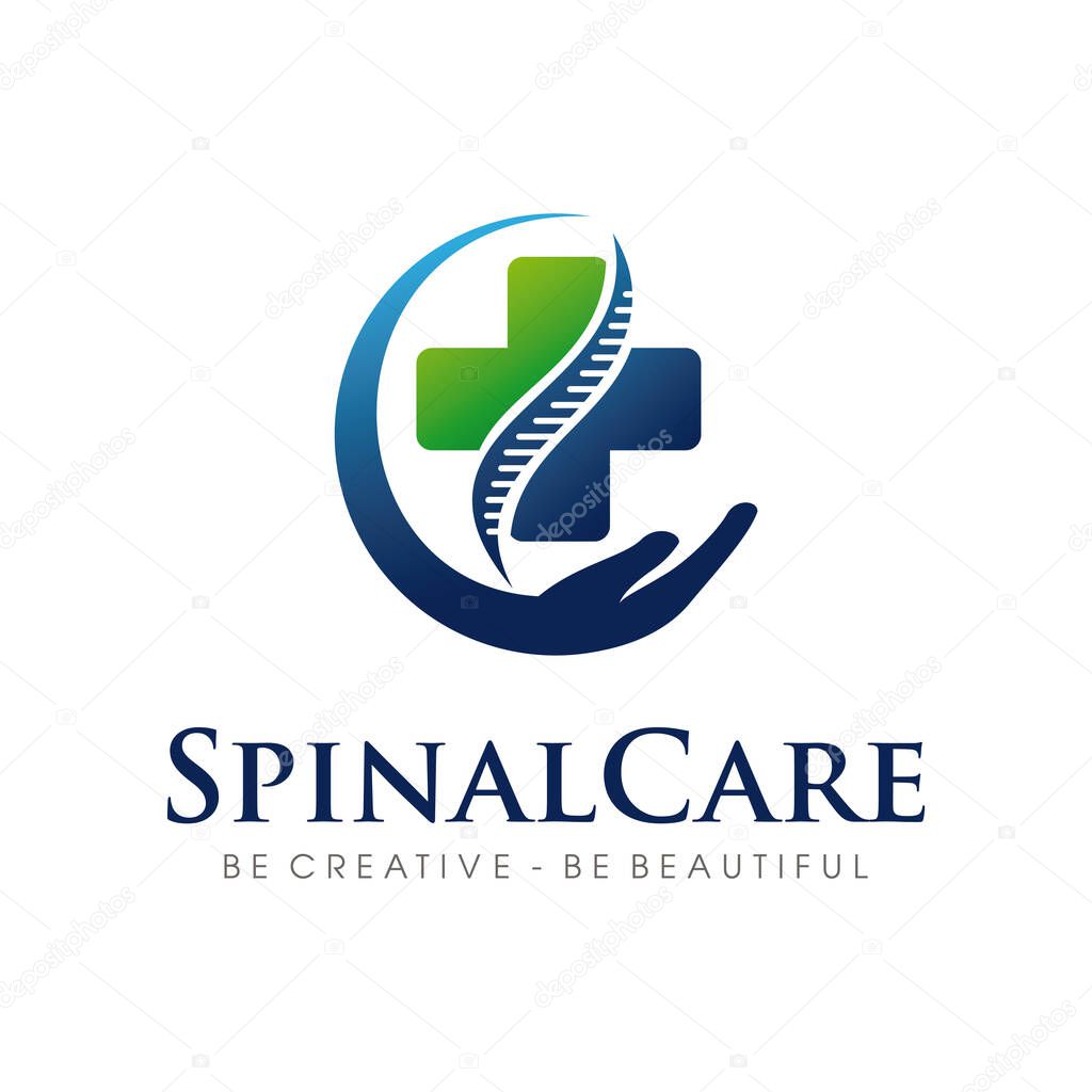 Spinal, Spinal Nutrition, Family Spinal, Spinal Care Logo Design Vector