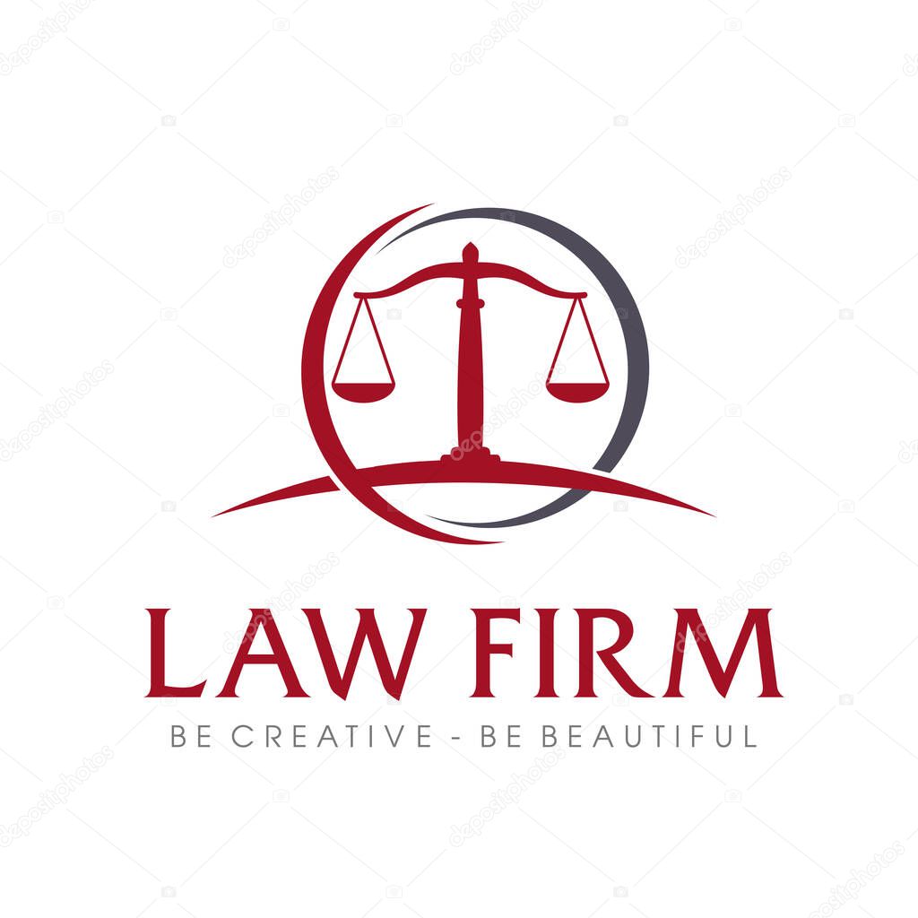 Law firm Logo, Law, Lawyer and Attorney Logo Vector