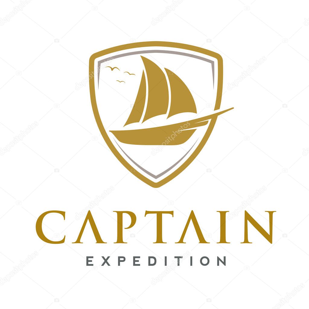 Ship, Cruise and Marine Logo Design Inspiration Vector