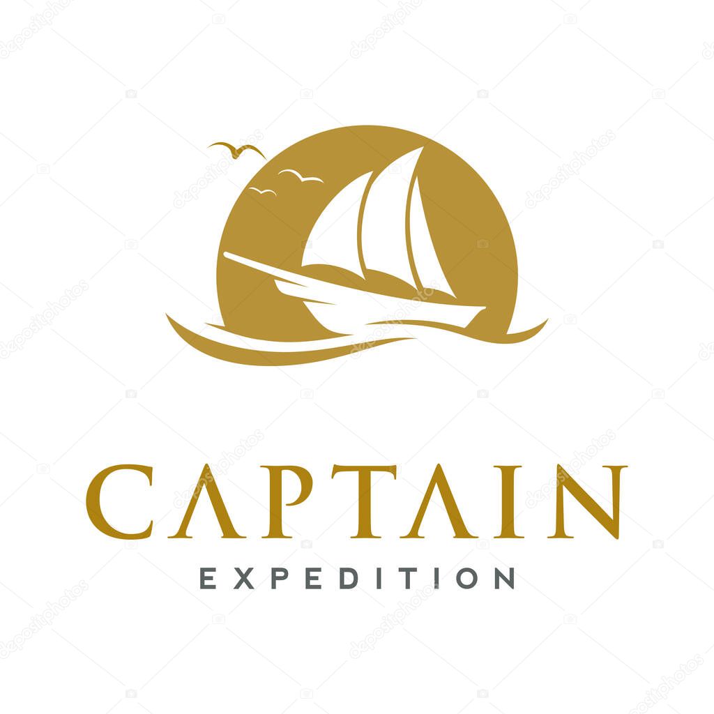 Ship, Cruise and Marine Logo Design Inspiration Vector
