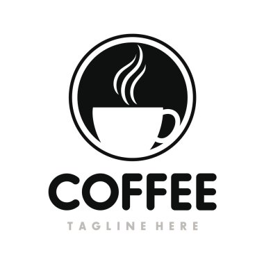 Kafe Logosu, Kafe Logosu Tasarım Vektörü