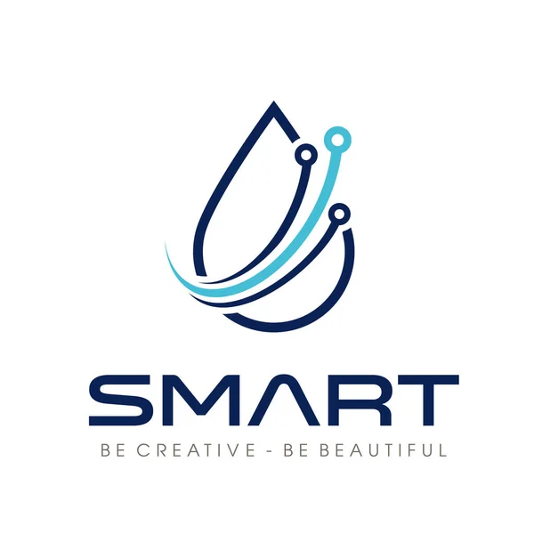 Smart Tech Logo Computer Technology Logo Vector — Stockový vektor