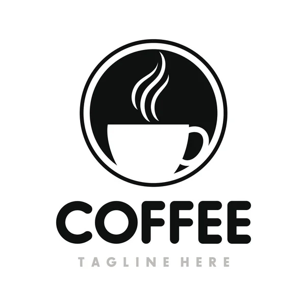 Logo Cafetería Diseño Del Logotipo Del Café Vector Inspiración — Archivo Imágenes Vectoriales