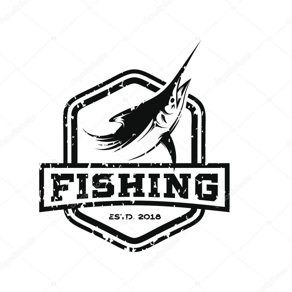 Fish and Fishing Logo Design Vector