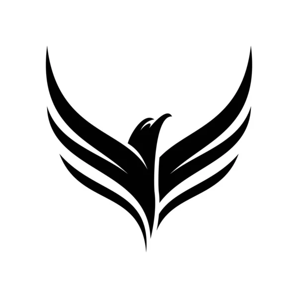Logotipo Voo Águia Eagle Design Inspiração Vetor —  Vetores de Stock
