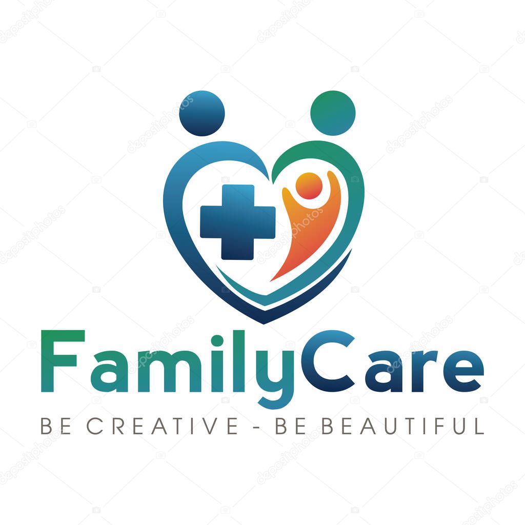Family Health Care Logo Vector