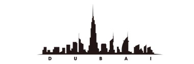 Dubai silueti ve simgeleri, Dubai siluet vektörü