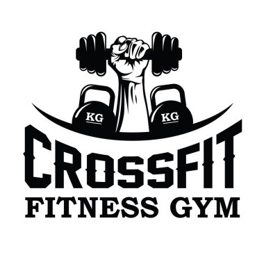 Fitness ve Spor Logosu Vektörü