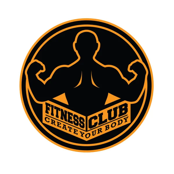 Fitness Ginásio Logo Vector — Vetor de Stock