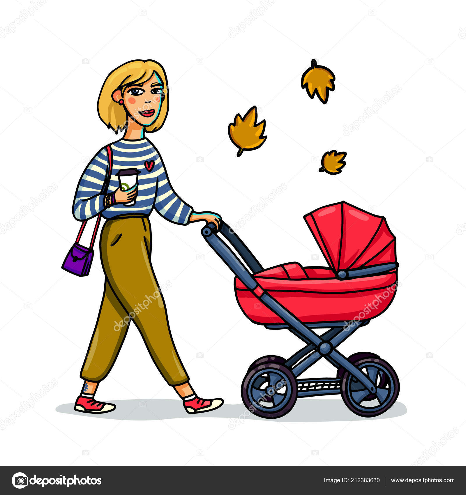 baby carriage cartoon