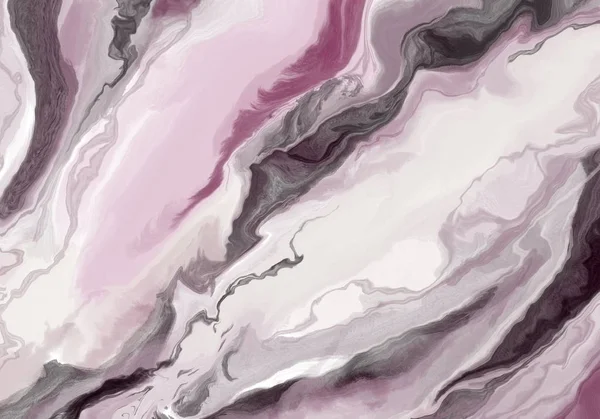 Супер дублер розкішний абстрактний живопис. Рідкий фон техніки фарби. Малюнок ефекту мармуру. Фон для шпалер, плакатів, карт, запрошень, веб-сайтів. Змішані сірий, рожевий, чорно-білий . — стокове фото