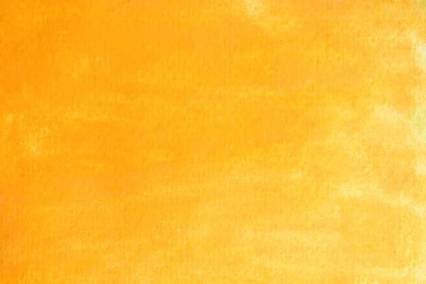 纸上的黄色和橙色水彩画 文本的抽象背景和复制空间 — 图库照片