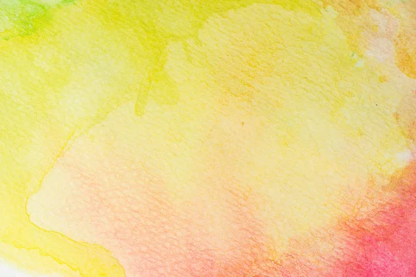 Абстрактний Зелений Жовтий Помаранчевий Червоний Троянди Акварельний Фон Художня Ручна — стокове фото