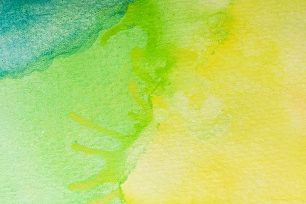 yeşil, sarı ve turkuaz suluboya arka plan. Sanat el boya