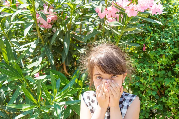 Saisonale Allergie Bei Einem Kind Coryza Selektive Fokus Menschen — Stockfoto