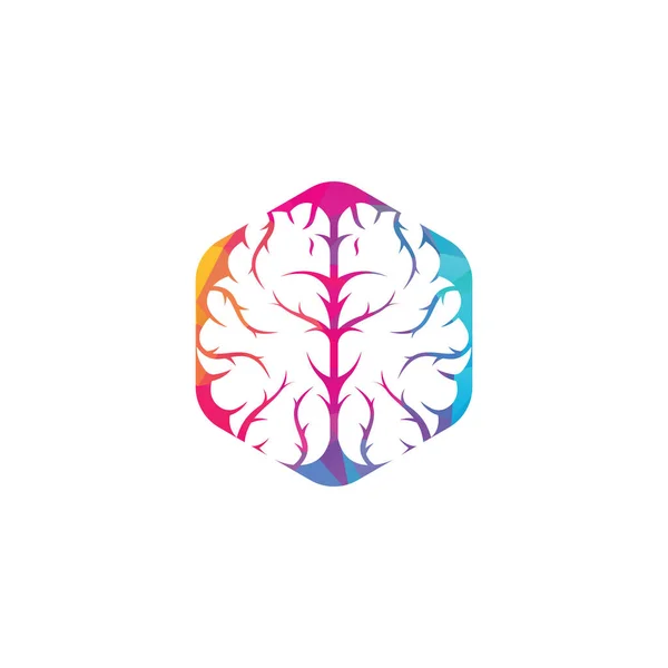 Diseño Creativo Del Logotipo Del Cerebro Brainstorm Poder Pensar Cerebro — Vector de stock