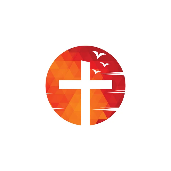 Πρότυπο Σχεδιασμού Λογότυπου Φορέα Εκκλησία Λογότυπο Εκκλησιαστικής Και Χριστιανικής Οργάνωσης — Διανυσματικό Αρχείο