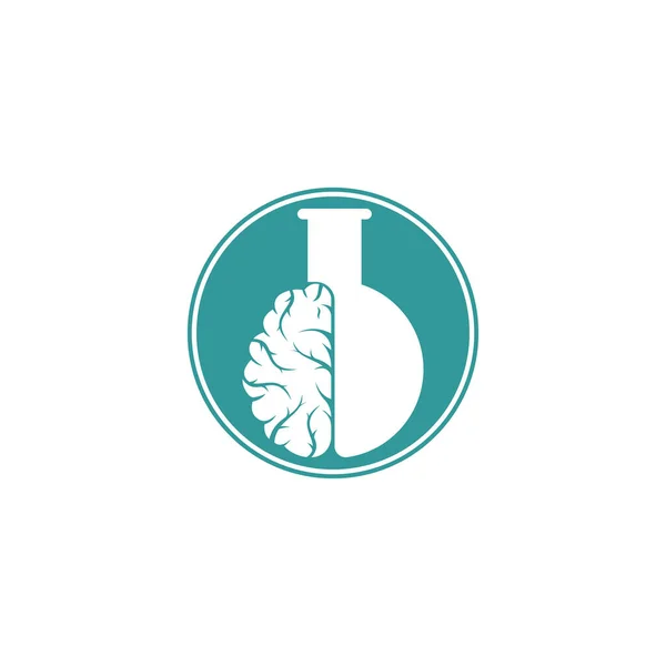 Projekt Logo Laboratorium Mózgu — Wektor stockowy