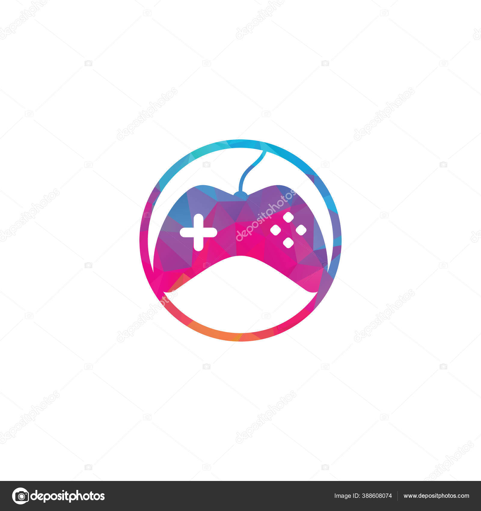 Game Logo Design Template Stick Game Icon Logo Stock Illustration -  Download Image Now - Logo, Control, Gamer - iStock