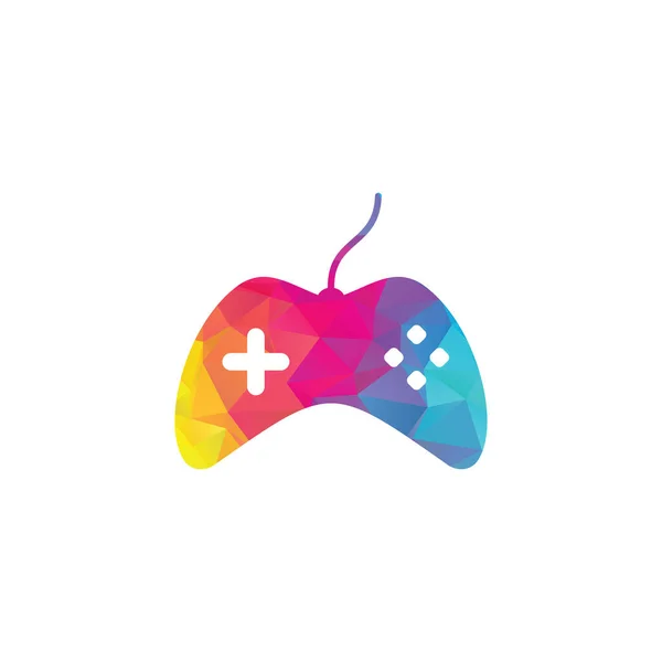 Game Logo Design Template Stick Game Icon Logo — Stock Vector