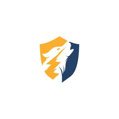 Thunder Wolf Logo Tasarım Vektörü.