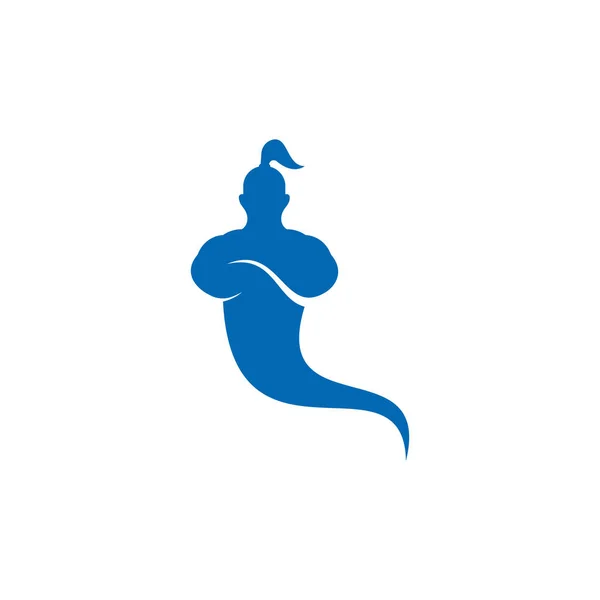 Genie Logo Tasarımı. Sihirli Fantezi Cin konsepti logosu.