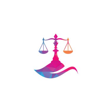 Yaratıcı modern yaprak yasası denge işareti logosu tasarımı şablonu. Yeşil Pul logo kavramları. Yaprak logo vektörlü hukuk firması