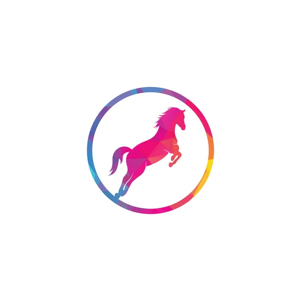 Progettazione Del Logo Vettore Del Cavallo Icona Segno Cavallo — Vettoriale Stock