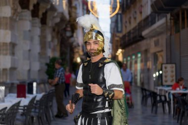Romalılar ve Carfagenian Festivali. Cartagena. İspanya. 26 Eylül 2018.