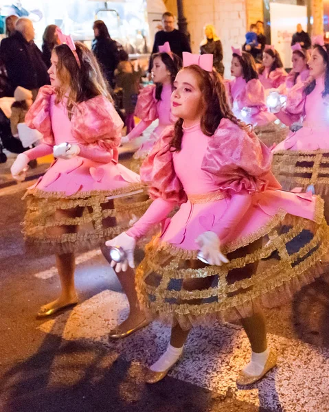 Participantes Del Desfile Navidad España Murcia San Pedro Del Pinatar — Foto de Stock