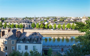 Mayenne Nehri, Laval şehir, Mayenne, Pays de Loire, Fransa