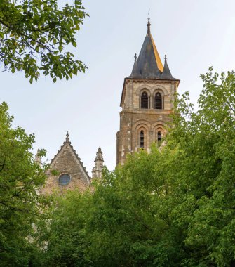 Laval Holy Trinity Katedrali. Mayenne, Pays de Loire, Fransa. 5 Ağustos 2018 