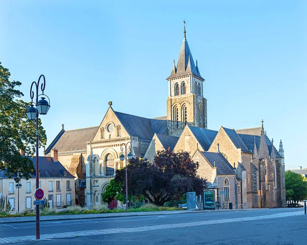 Katedralen Den Heliga Treenigheten Laval Mayenne Pays Loire Frankrike Augusti — Stockfoto