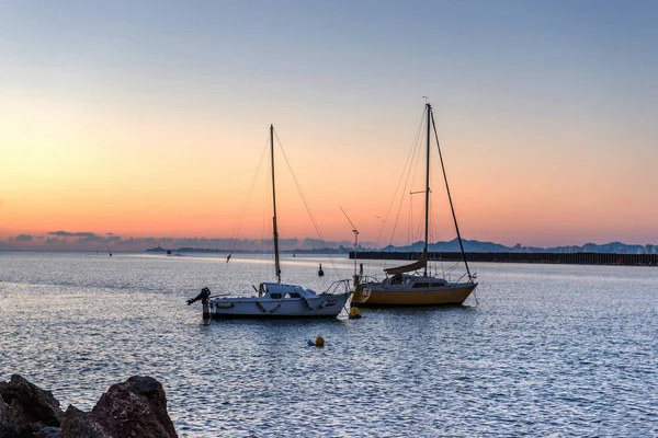Схід Сонця Над Середземного Моря Манга Іспанія — стокове фото